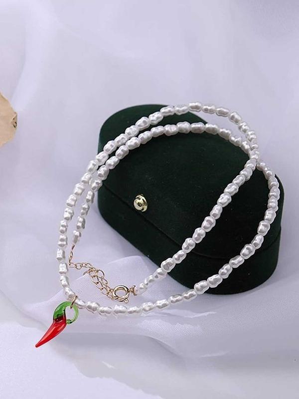 Cute Mini Pepper Shaped Beads, Fashionable Diy Jewelry Accessories for Bracelet & Necklace, Trendy All-match & Exquisite Diy Jewelry for Birthday Gift