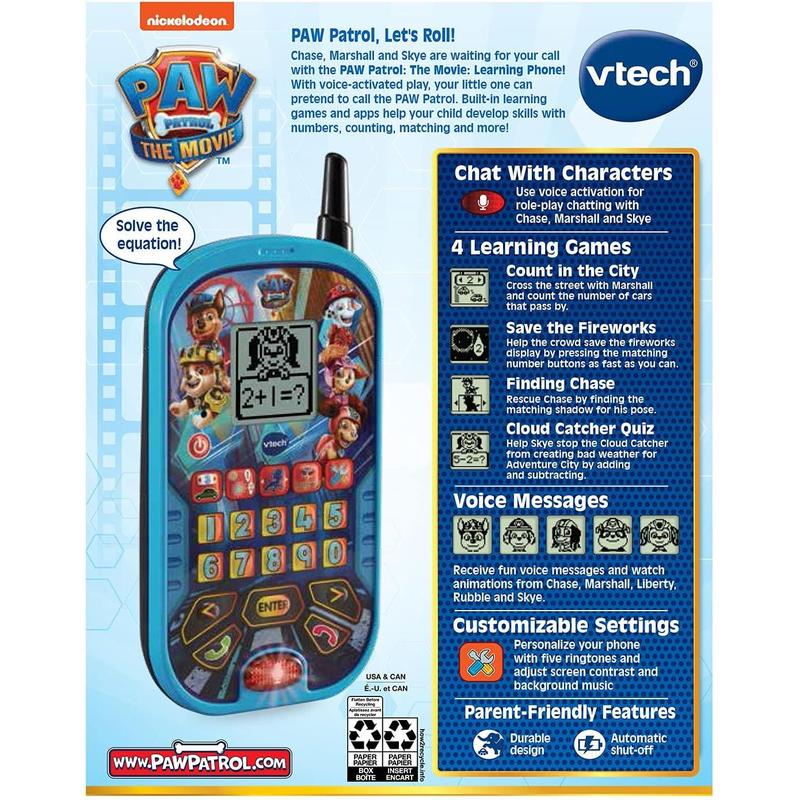 VTech PAW Patrol - The Movie: Learning Phone, Blue