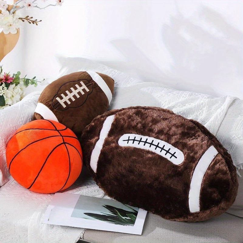 Football Pillow Plush Pillow Sports Style Pillow Home Decoration Bedroom Decoration, Sports Style Room Decoration, Super Soft Pillow, Christmas, Easter Gift