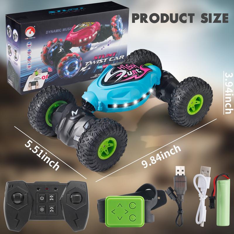 Gesture Sensing Stunt Car with 2.4GHz Remote - 4WD Transforming Off-Road RC Vehicle, Multi-Directional Twist and Rotate, Built for Extreme Terrain Challenges.