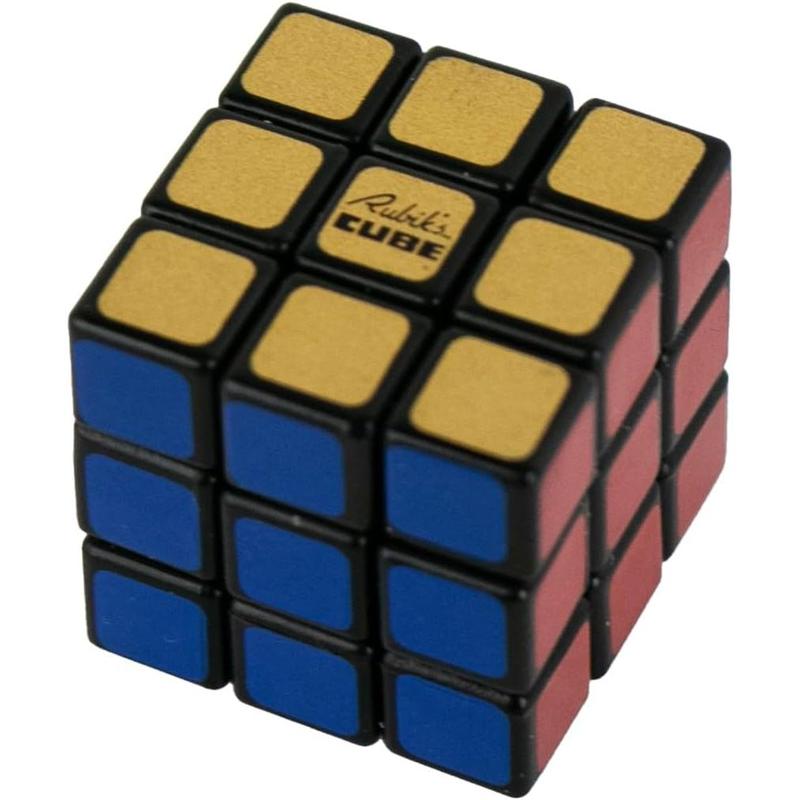 World's Smallest Miniature Rubik's 50th Anniversary Collector's Edition. 3D Puzzle Fidget Cube Stress Relief Fidget Toy Brain Teasers Travel Games, for Adults and Kids Ages 8+