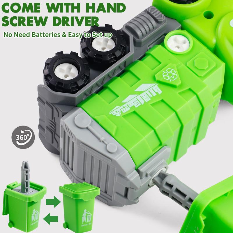 Transforming Dinosaur Truck: 5-in-1 Take-Apart Robot Toy for Kids, Featuring Dinosaur Truck Disassembly and Robot Transformation