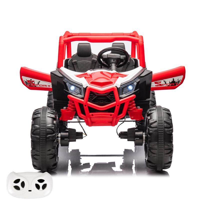 24V XXL UTV Ride-On Car for Kids, 2 Seater Electric Vehicle with Bluetooth, Remote Control, and 4WD 2WD Switchable. Safe and Fun! ride-on toy clearance sale