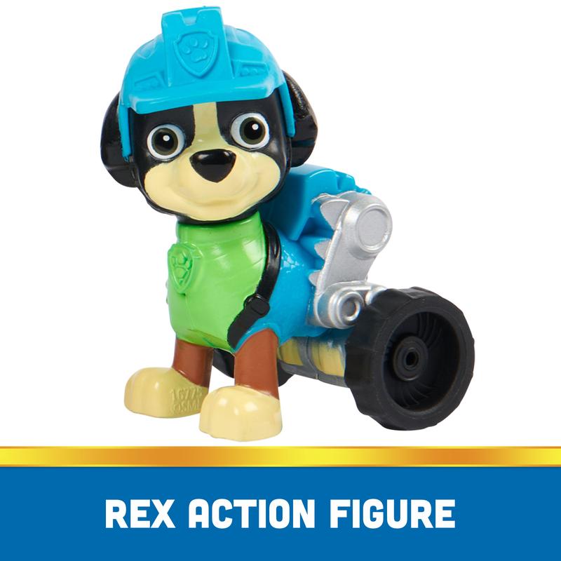 PAW Patrol, Rex’s Dinosaur Rescue Vehicle, Toy Truck with Collectible Action Figure, Sustainably Minded Kids Toys for Boys & Girls Ages 3 and Up