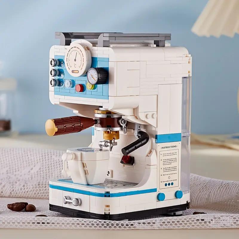 663pcs set Coffee Maker Building Blocks, Miniature Coffee Machine Building Blocks, Creative Blocks Building Toys For Kids