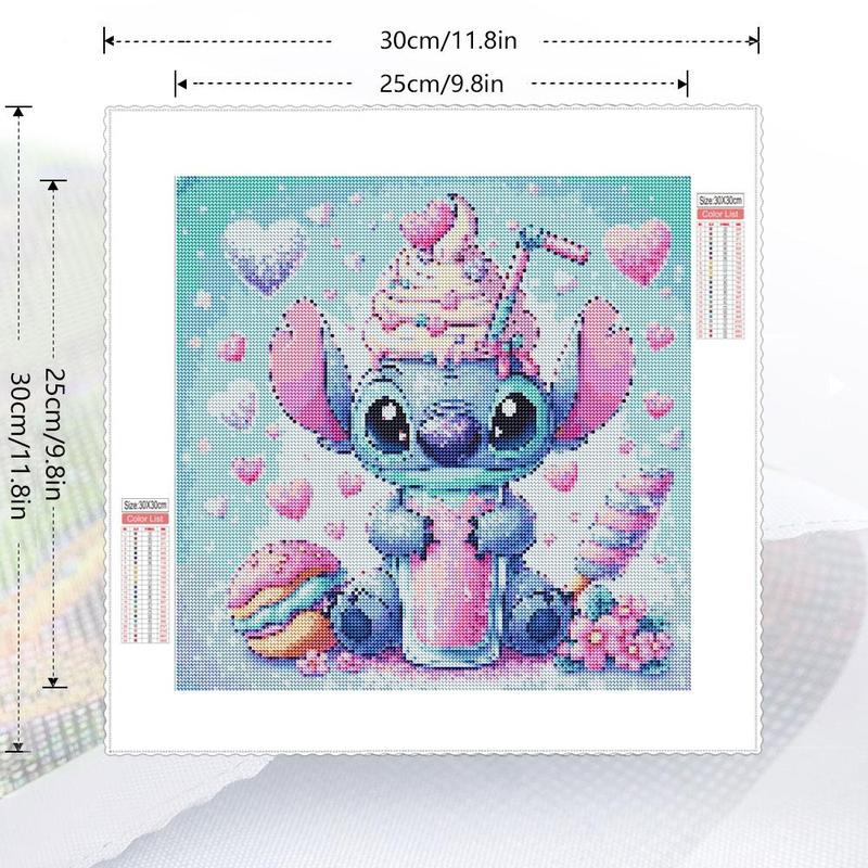 5D DIY Diamond Arts Colorful Painting Kit, 1 Count Stitch & Cake Pattern Diamond Arts Colorful Painting without Frame, Handmade Art Crafts for Home Decor