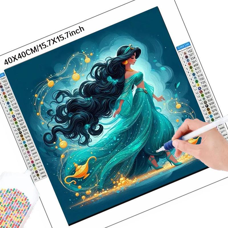 Cartoon Princess Pattern DIY Diamond Arts Colorful Painting Kit without Frame, DIY 5D Diamond Arts Colorful Painting Kit, Wall Art Decor for Home