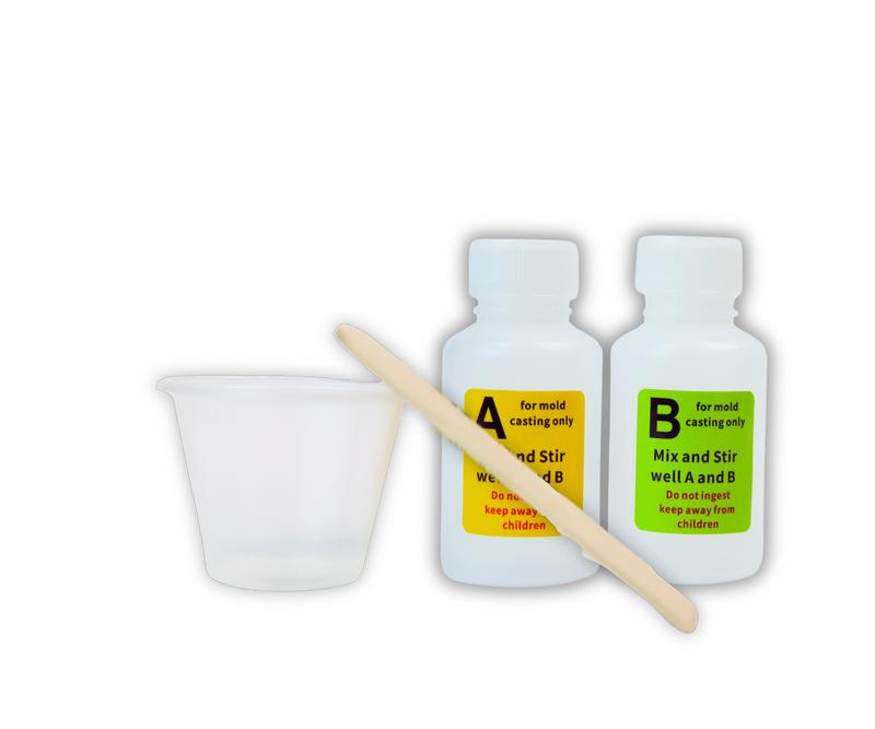 Picky Party SINGLE Silicone Refill Kit - Two 1oz. Liquid Bottles, Mixing Cup, Stirrer, and Gloves