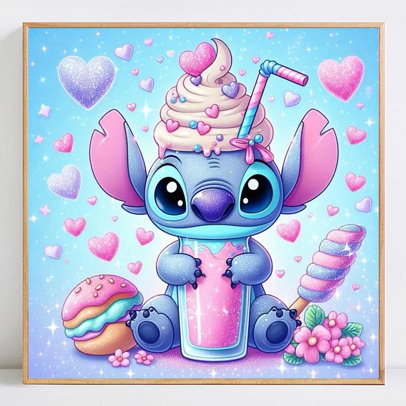 5D DIY Diamond Arts Colorful Painting Kit, 1 Count Stitch & Cake Pattern Diamond Arts Colorful Painting without Frame, Handmade Art Crafts for Home Decor