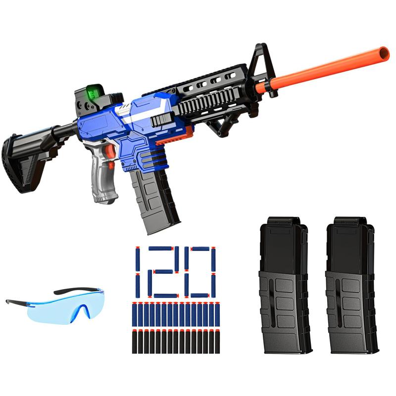 Toy Gun for Nerf Guns Automatic foam blaster -3 Modes with Bipod, 2 Clips and 150 Darts, Electric Toys for Age 8+ Gifts for blackfriday Birthday Xmas