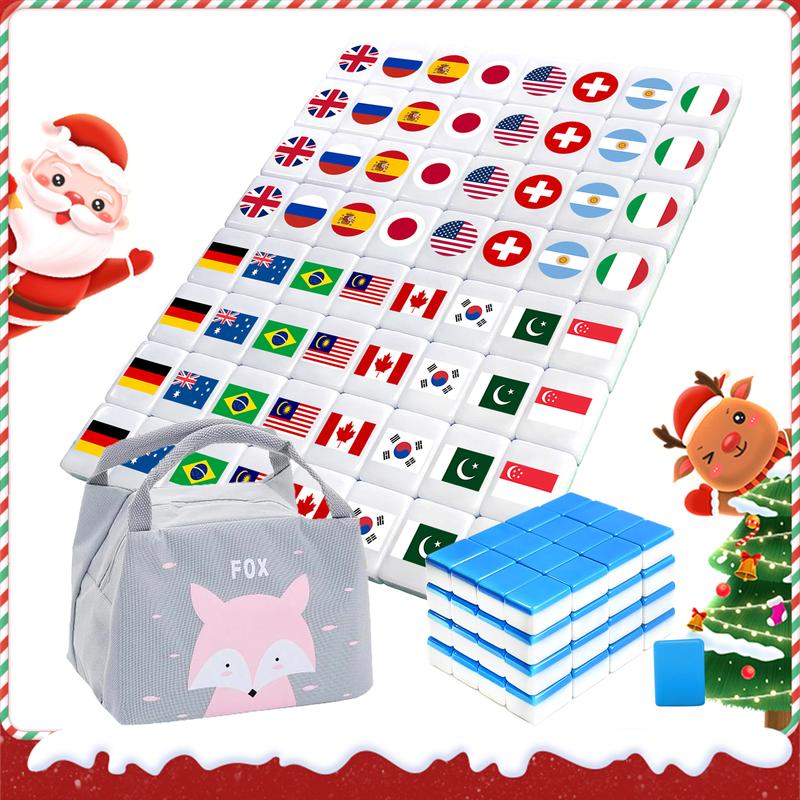 Various Pattern Board Game Limited Edition 12 Animals vs 12 Constellation vs Pet Flag vs Pet food vs Flag vs Cute Pink Cartoon Pattern Popular Seaside Escape game Blocks Accessories Family Game