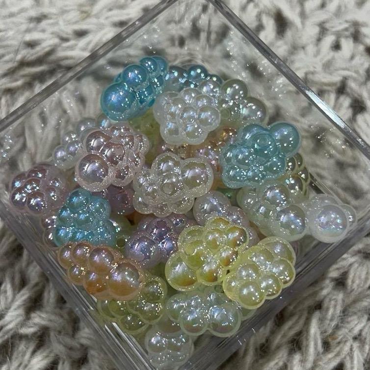 20 pcs Mixed Color Acrylic Cloud Beads