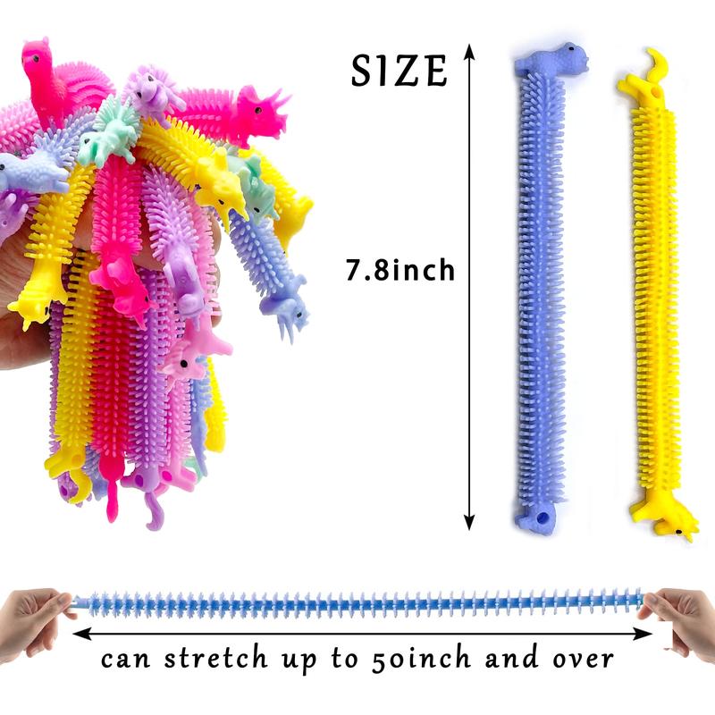 30 Pack Stretchy Strings Fidget Toys Vibrant Sensory Toys for Kids and Adults Stress Relief - Anti-Anxiety Toys - Perfect for Children's Day, Birthday Gifts, Party Favors