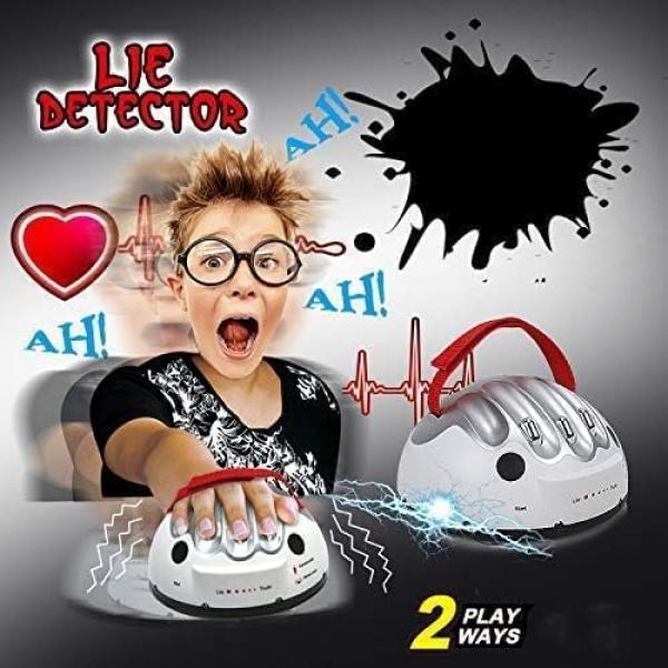 Electric Shocking Lie Detector, Tricky Novelty Game Interesting Polygraph Test Truth Or Dare Game for Party Analyzer Consoles Gifts