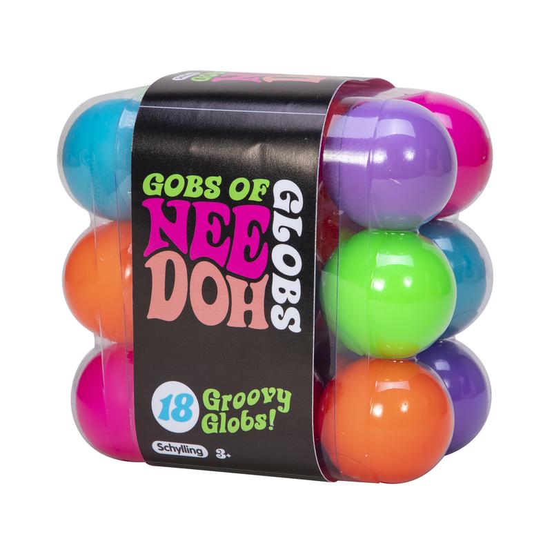 NeeDoh Gobs of Globs Teenie NeeDoh - 18 bight Teenie NeeDoh! - Age 3+