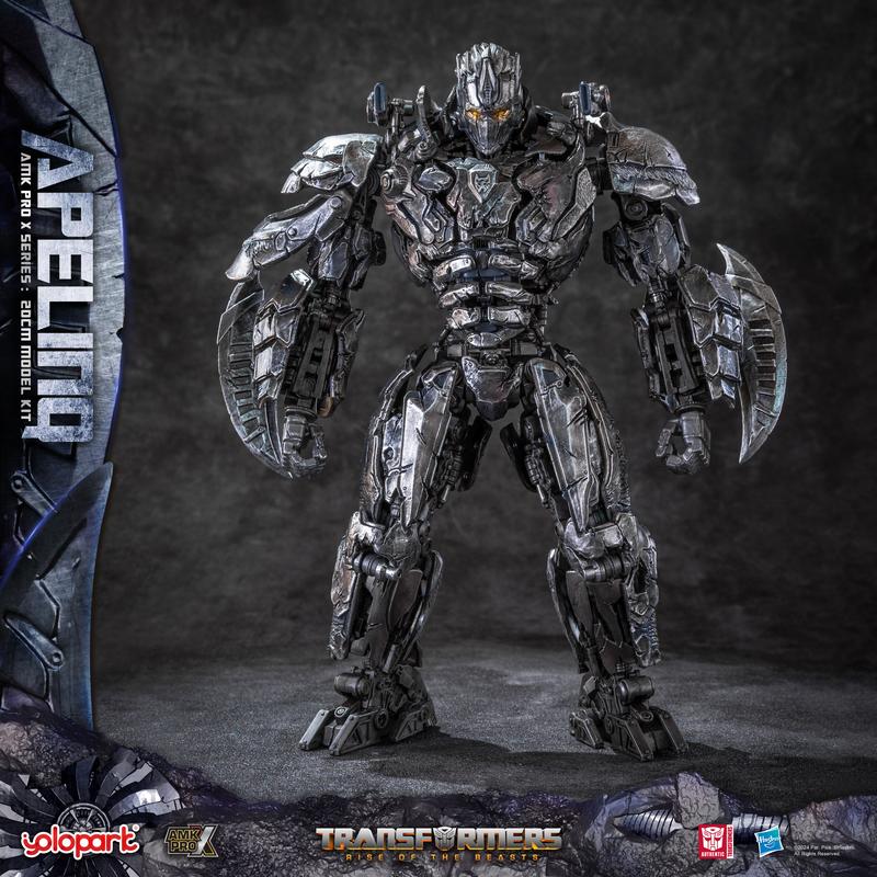 Transformers Rise of the Beasts Apelinq 20cm 7.87 Inch Pre-assembled Model Kit - YOLOPARK AMK PRO X Series, Officially Licensed by Hasbro, Non-Transformable