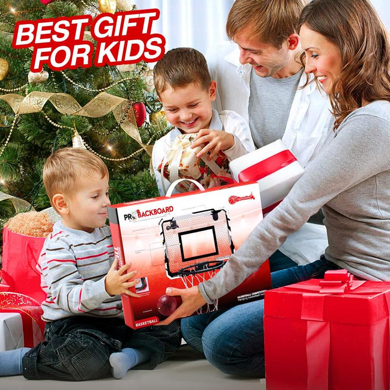 Basketball Hoop Indoor Mini Basketball Hoop with 3 Balls, Indoor Basketball for Door Score Basketball Hoop for Kids and Adults homeball minihoopshang