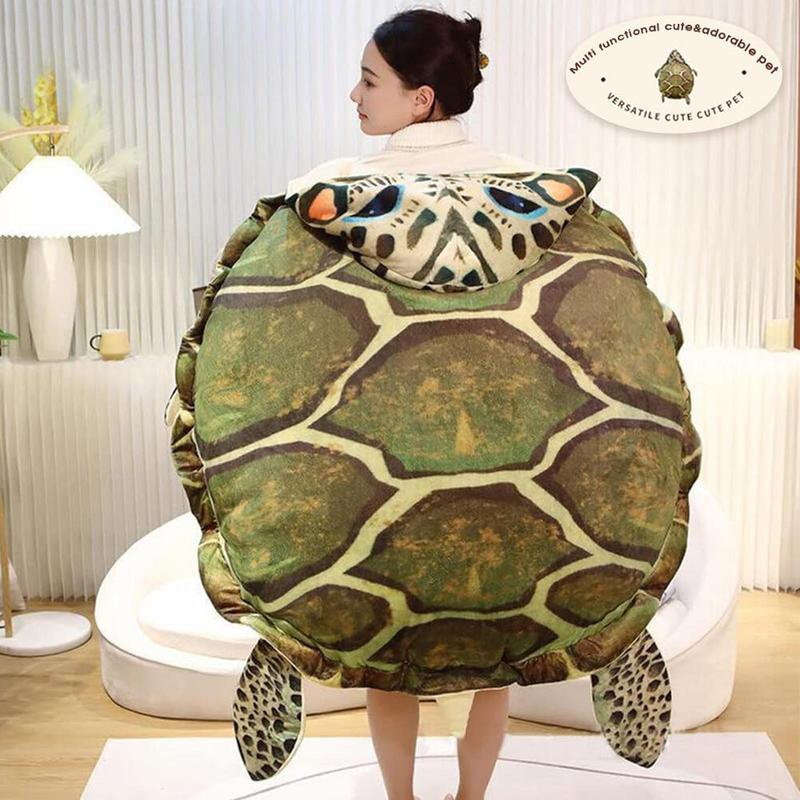 59 Inch Wearable Turtle Shell Pillows Tortoise Shell Stuffed Animal Turtle Plush Cushion