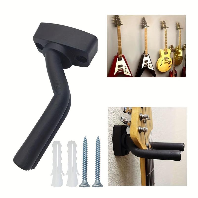 Guitar Wall Mounted Holder, Guitar Hanger Holder, Guitar Wall Mounted Rack, Music Accessories for Guitar, Bass, Mandolin, Banjo