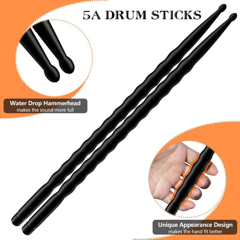 Drum Sticks 5a Drumstick 2 Pack Carbon Fiber Drumsticks