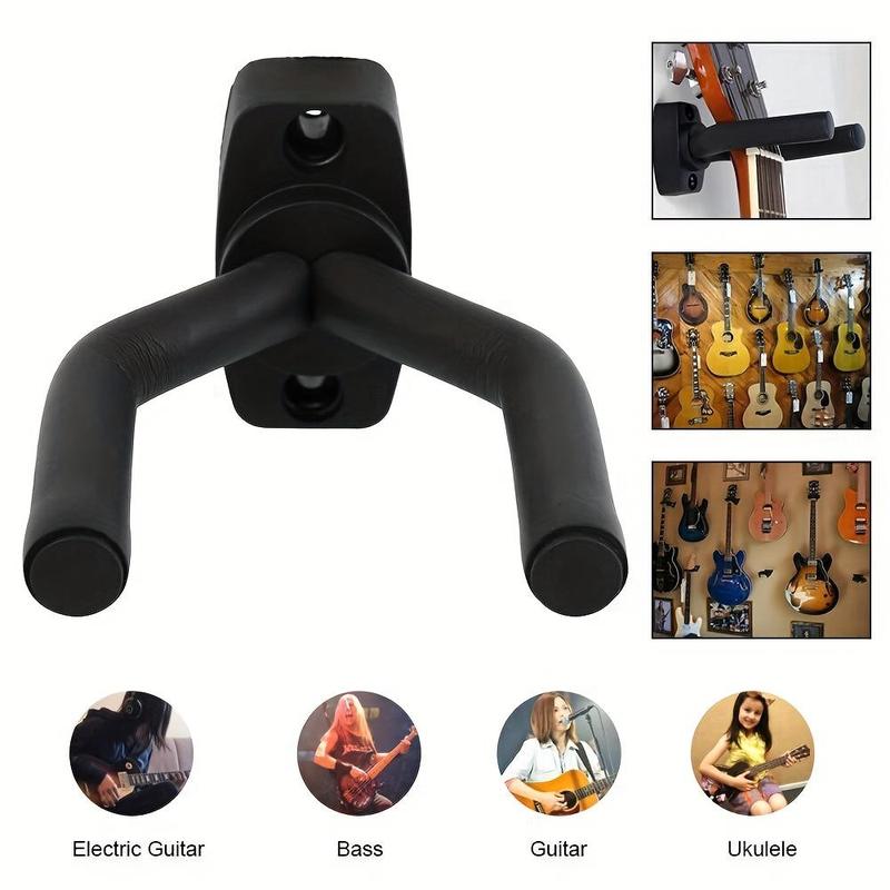 Guitar Wall Mounted Holder, Guitar Hanger Holder, Guitar Wall Mounted Rack, Music Accessories for Guitar, Bass, Mandolin, Banjo