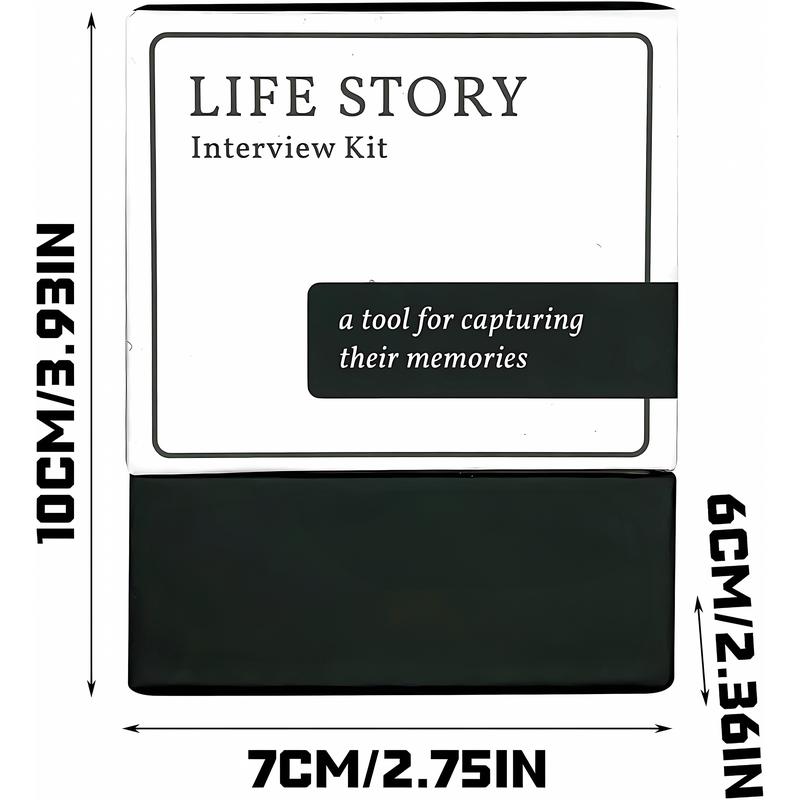 Life Story Interview Kit Tales Life Story Interview Kit Cards 150PCS Tales Card Deck for Family Nights Memory Sharing Game to Know More About Parents and Grandparents