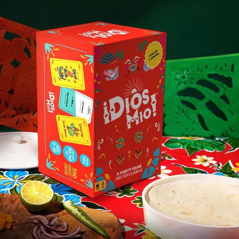 ¡Dios Mio! Party Card Game - Base Pack for Ages 14 and Up, from Fitz Games - Bilingual Spanish Party Game for Teens and Adults