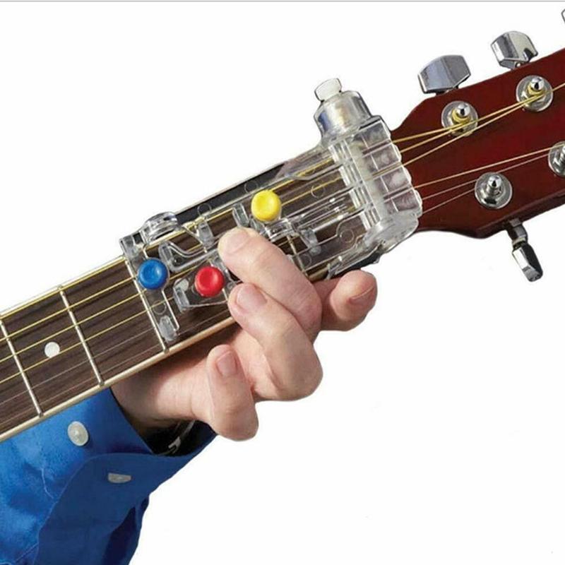 One-key Chords Novice Slacker, Portable Finger Exercise Guitar Aid Tool, Music Accessories for Beginner