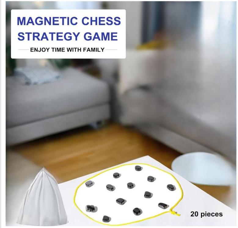 Magnetic Chess Game,Multiplayer Board Game,Fun Table Top Magnet Chess Game,Cluster Game