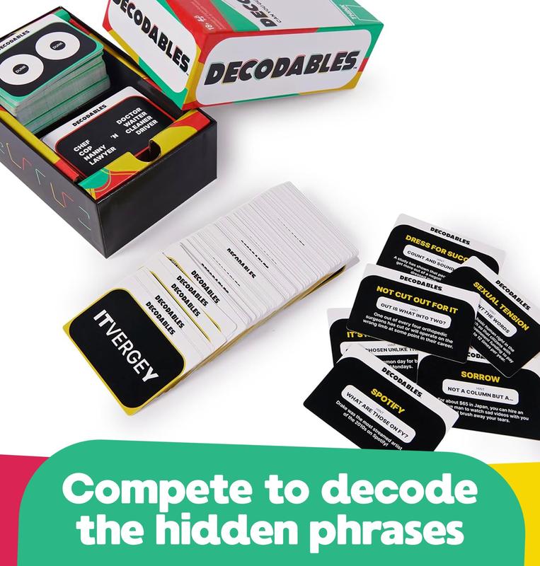 Decodables - A Hysterical Party Game to See Who Can Guess the Hidden Phrase First!