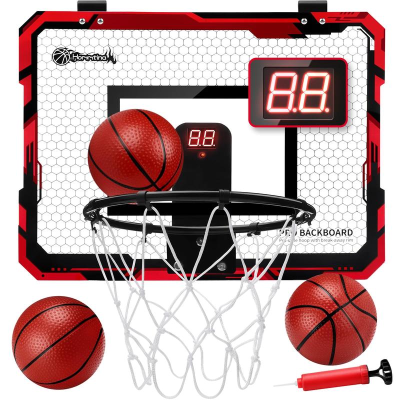 Basketball Hoop Indoor Mini Basketball Hoop with 3 Balls, Indoor Basketball for Door Score Basketball Hoop for Kids and Adults homeball minihoopshang