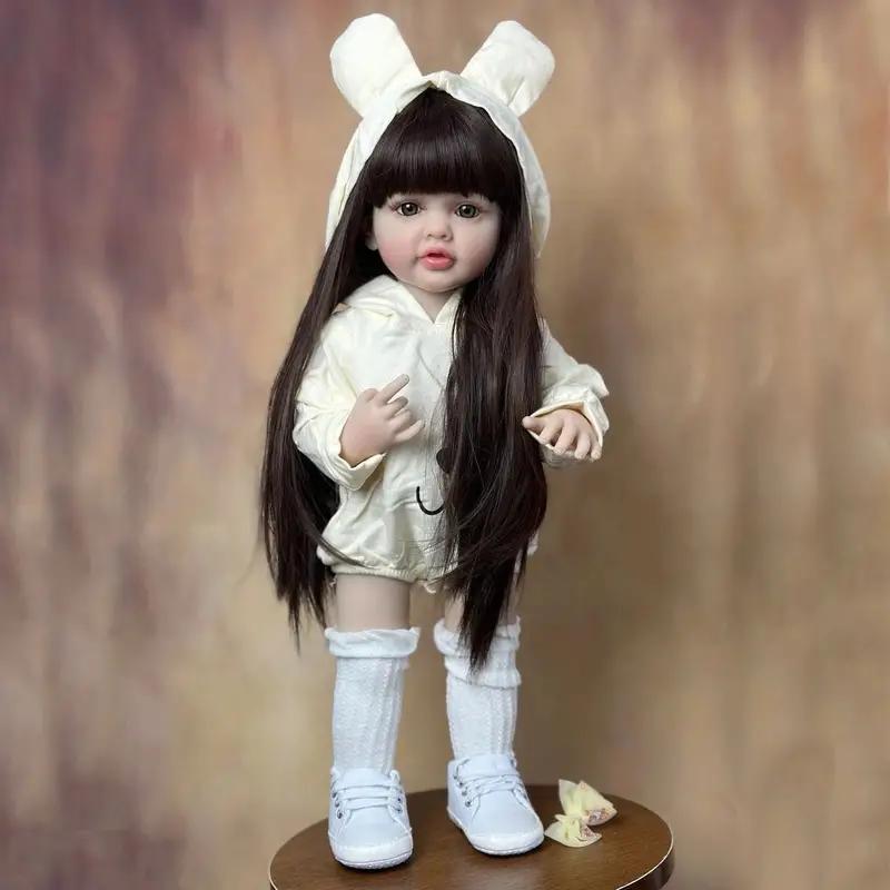 55cm Lifelike Reborn Baby Doll, 22 Inch Soft Silicone Vinyl Princess Doll, Christmas Gift, Halloween Gift, Thanksgiving Gift