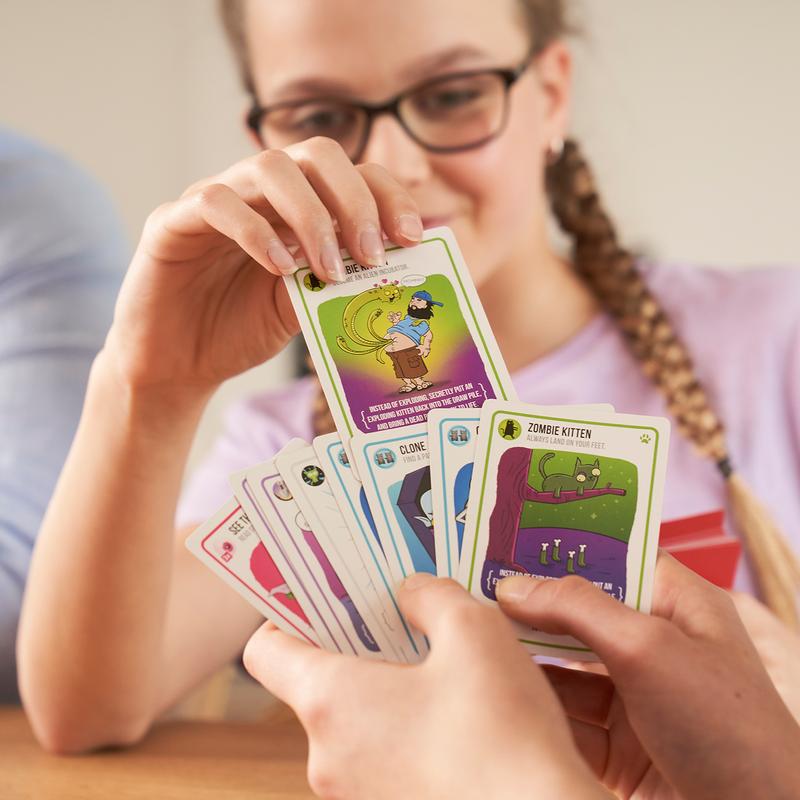 Exploding Kittens Presents Zombie Kittens - Fun Family Card Games for Adults Teens & Kids for Entertainment, 2-5 Players - Ages 7 and Up - 61 Cards