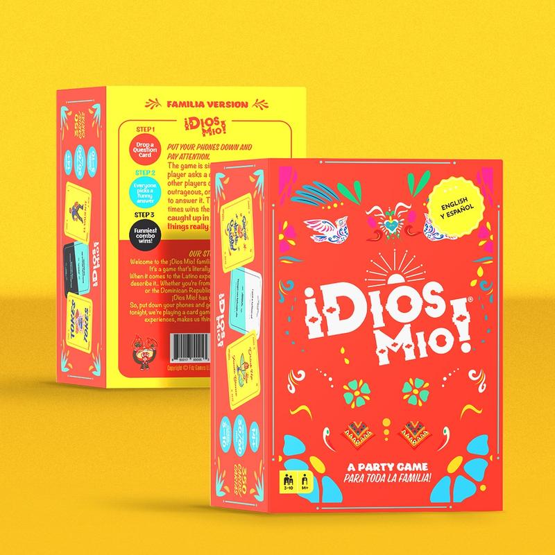 ¡Dios Mio! Party Card Game - Base Pack for Ages 14 and Up, from Fitz Games - Bilingual Spanish Party Game for Teens and Adults