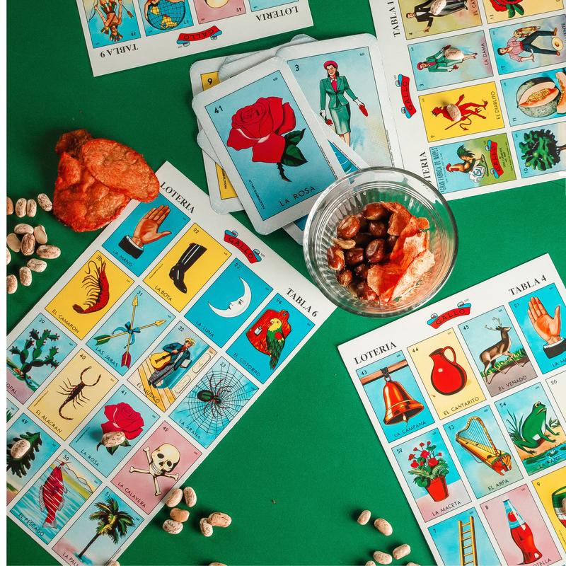 Don Clemente Autentica Loteria Mexican Bingo Set 20 Tablets Colorful and Educational