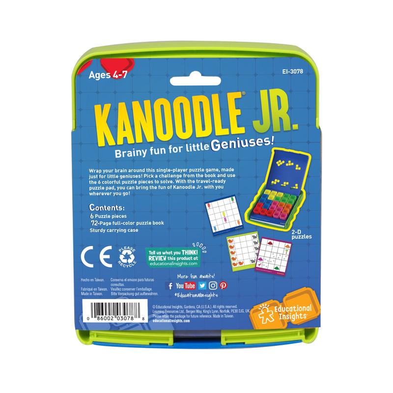 Educational Insights Kanoodle Jr. Classroom Pack of 10, 60 Puzzles in Each Game, Ages 4+