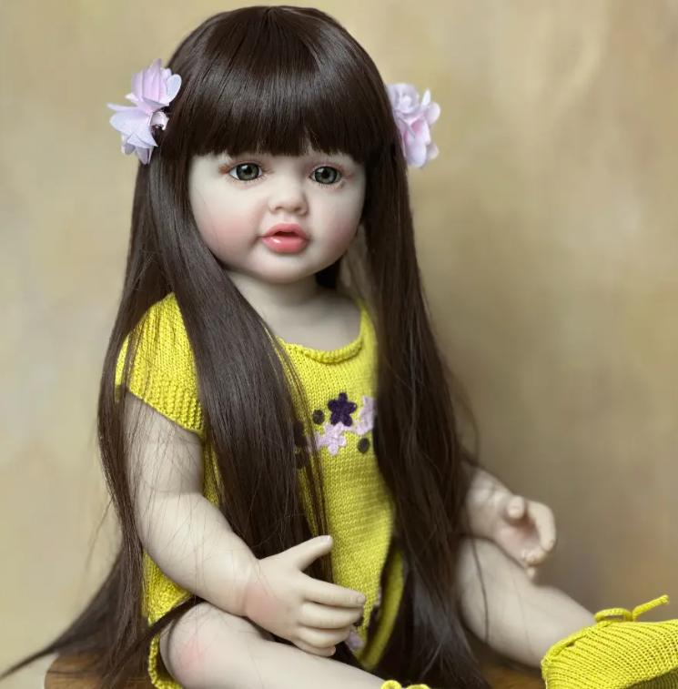 55cm Lifelike Reborn Baby Doll, 22 Inch Soft Silicone Vinyl Princess Doll, Christmas Gift, Halloween Gift, Thanksgiving Gift