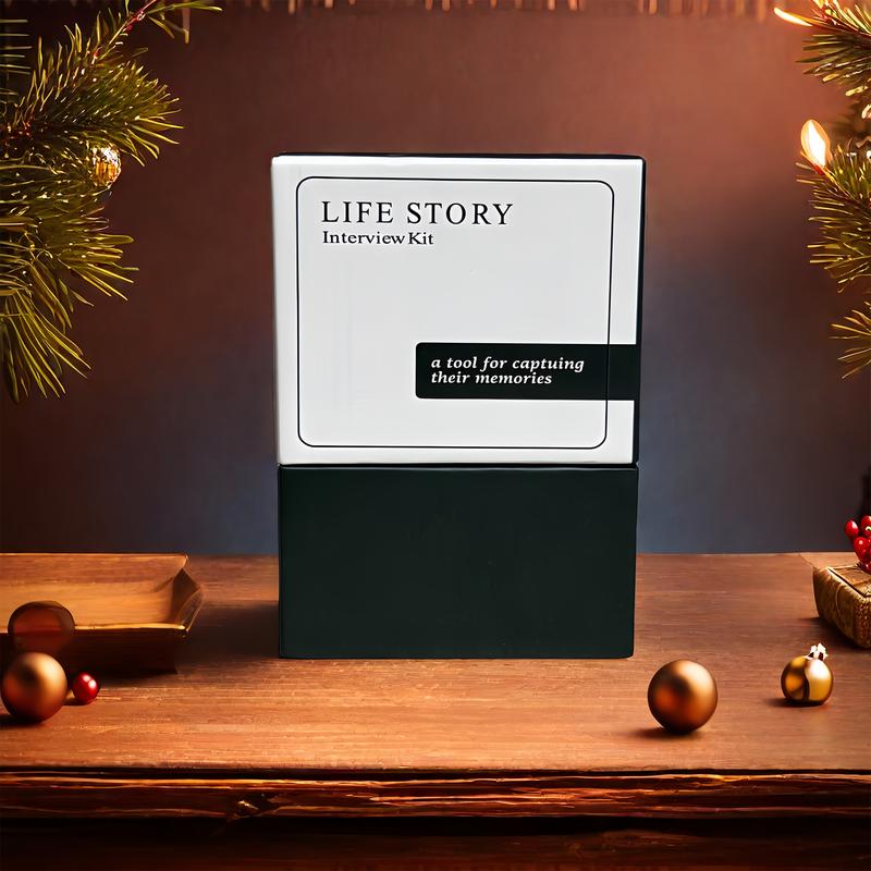 Life Story Interview Kit Tales Life Story Interview Kit Cards 150PCS Tales Card Deck for Family Nights Memory Sharing Game to Know More About Parents and Grandparents