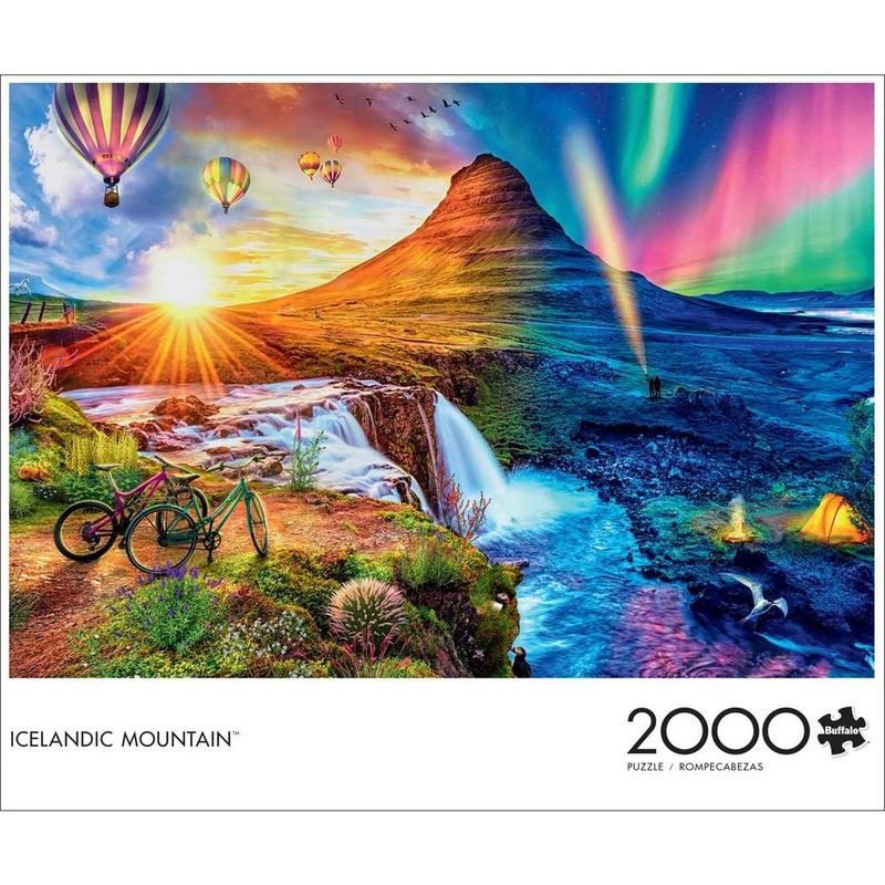 Icelandic Mountain - 2000 Piece Jigsaw Puzzle for Adults Challenging Puzzle Perfect for Game Nights - Finished Puzzle Size is 38.50 x 26.50