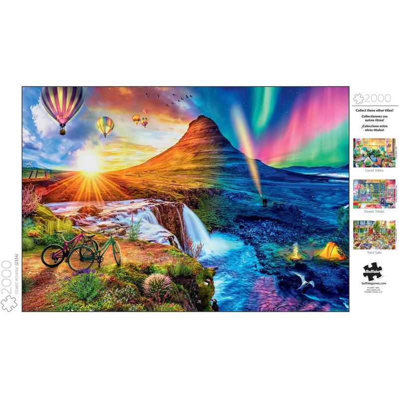 Icelandic Mountain - 2000 Piece Jigsaw Puzzle for Adults Challenging Puzzle Perfect for Game Nights - Finished Puzzle Size is 38.50 x 26.50