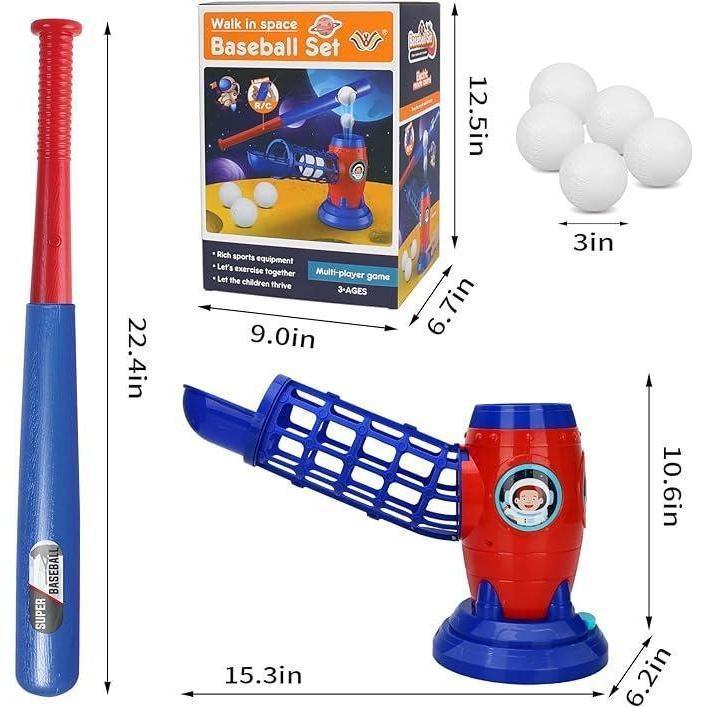 T Ball Sets for kids 5.8,Tee Ball Set with Plastic Baseball Bat,ToddlerBaseball Game Sports & Outdoors Toys, BaseballTraining Equipment for Youth 3-5, Tball set Giftsfor Boys Girls 8-12