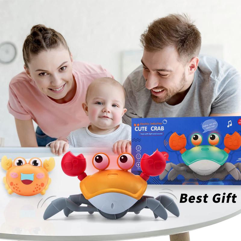 Automatic sensing escape crab, pet crab toy, obstacle avoidance crawling toy, baby toy, crab that can crawl and walk