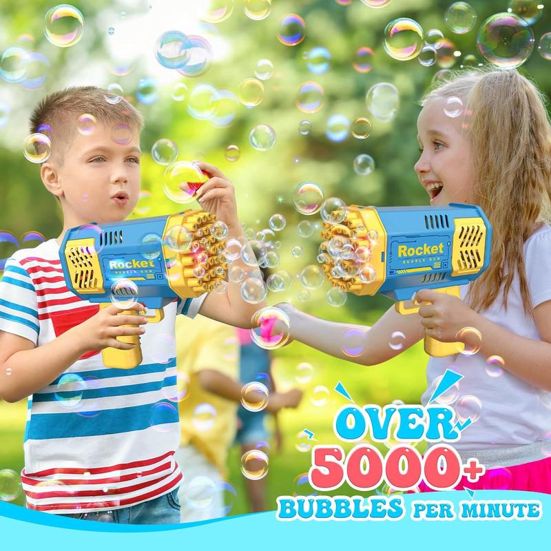 Christmas Bubble Machine Gun Kids Toys, FOR SUMMER, Bubble Gun with Colorful Lights and Thousands Bubbles, Outdoor Toy Birthday Party Favors Gifts for Boys Girls Age 3 4 5 6 7 8 9 10 11 12 Years Old