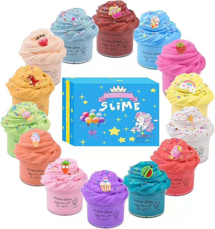 Slime,Super Mini Butter Slime Kit 14 Pack,Scented Slimes for Girls and Boys,Party Favor Gifts ,Soft and Non-Sticky