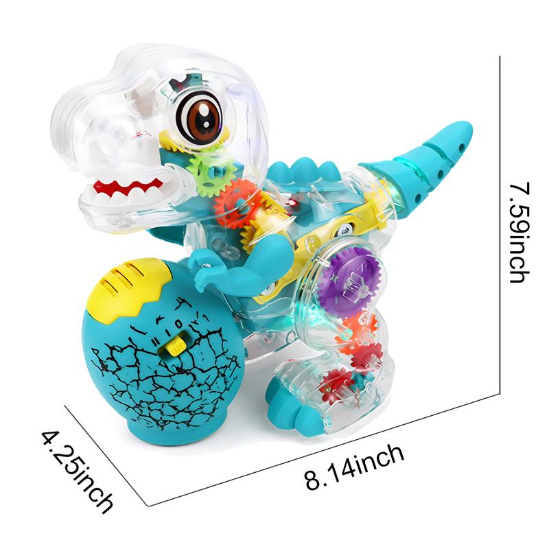 Adorable Gear Dinosaur Crawling Toy With Light And Music Trending Holiday Birthday Christmas Gift  animal