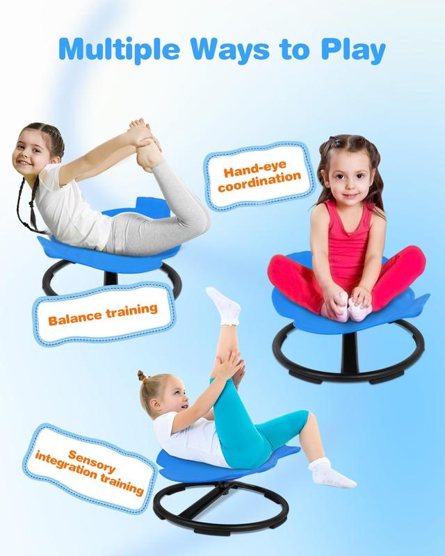 Spinning Chair For Kids,Sit and Spin Toy for To ddIe r,ADHD Anxiety Tools,Kids Furniture,Sensory Swivel Chair Enhancing Motor Skills,Educational Indoor&Outdoor Toys