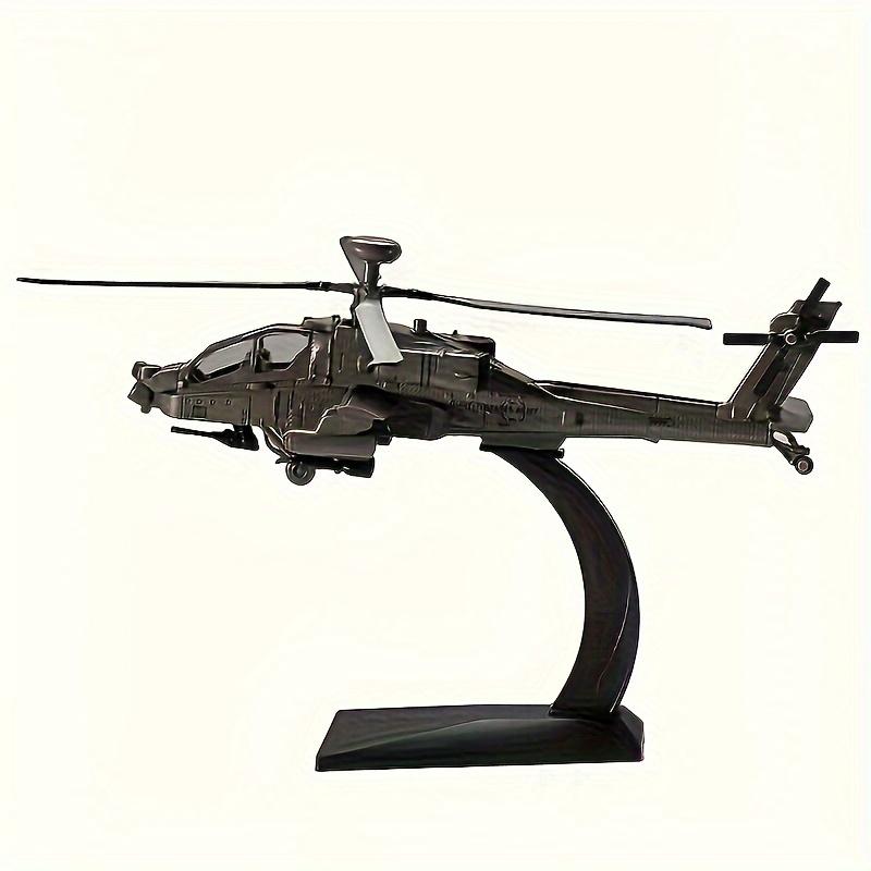 Apache Armed Helicopter Alloy Diecast Airplane Model Toy Simulation Sound Light Airplane Model Collection Boy Holiday Gifts FJ1