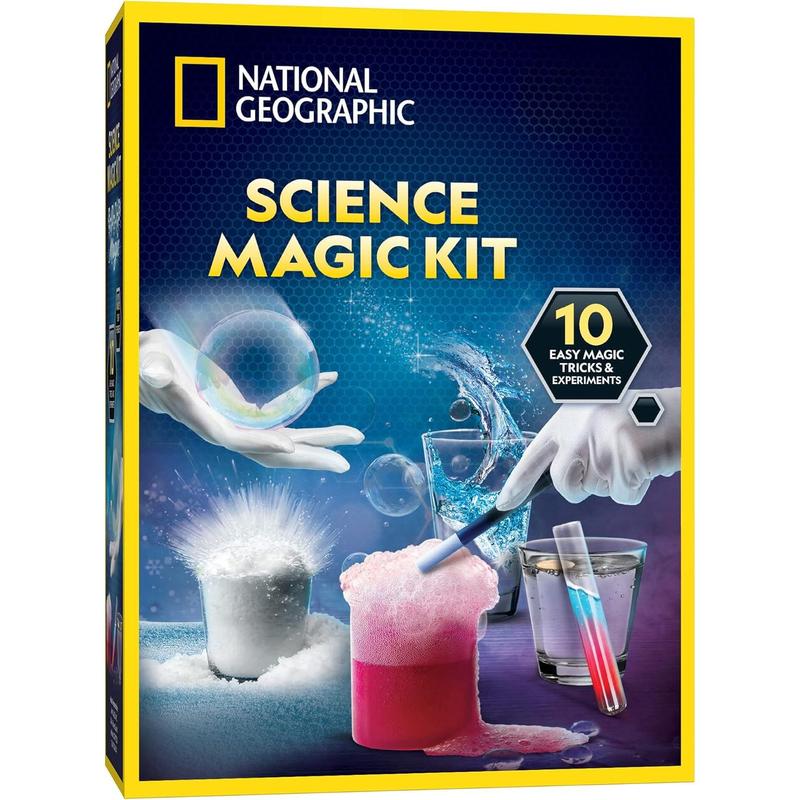 National Geographic Magic Chemistry Set - Children's Science Set, including 10 magical magic techniques, scientific experiments, science toys, and excellent gifts for boys and girls aged 8-12