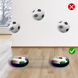 Hover Soccer Ball with , Air Floating Soccer Toy with LED Lights , Indoor Games for Kids 4-8-12, Toys Gifts for 3 4 5 6 7 8 9 Year Old Boys Girls hover  ball LED Light