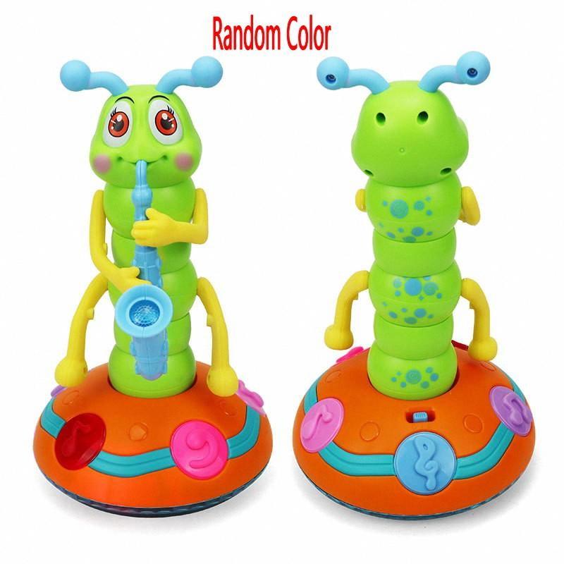 Cute Worm Crawling Toy With Light And Music Holiday Christmas Birthday Gift